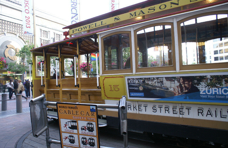 Our cable car from Downtown back to Fisherman's Wharf
