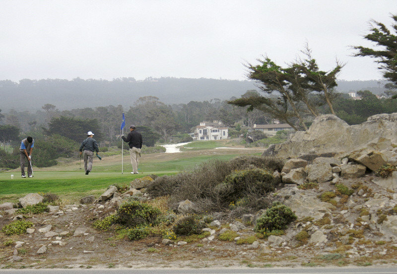 You probably don't have to be rich to play golf at one of the 17 mile drive golf courses but it would certainly help !