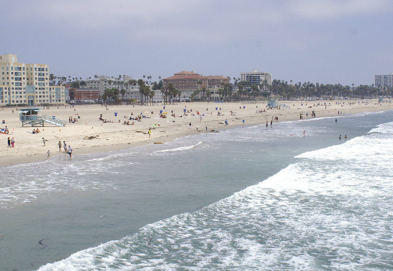 Santa Monica enormous sandy beach (just one part of it)
