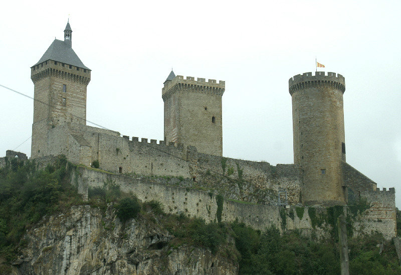 Foix Chateau which soars above the town
