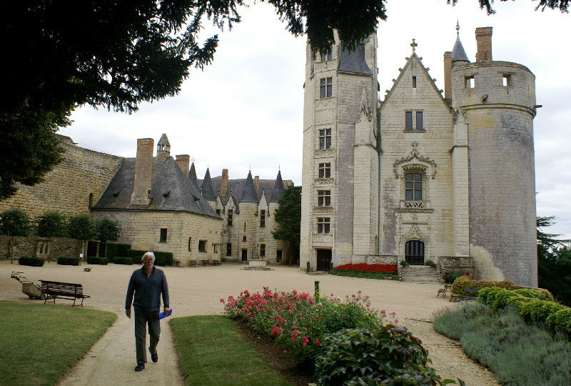 The chateau courtyard  of Montreuil-Bellay 