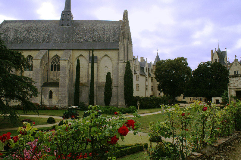 The gardens behind the Collegiate de Notre Dame, Montreuil-Bellay
