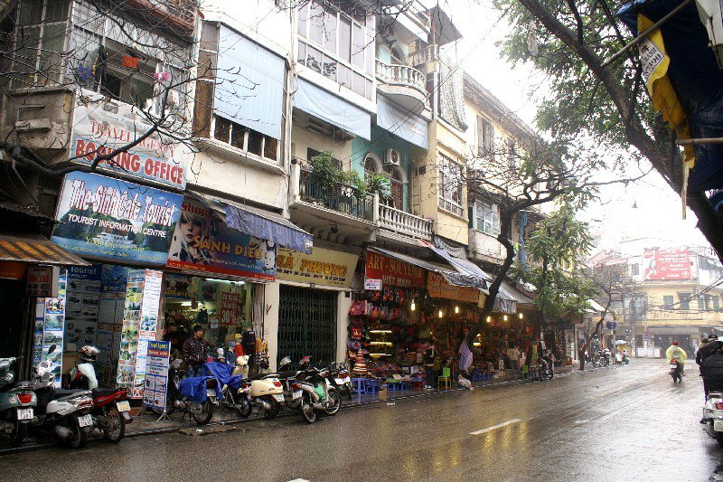 Wet Hanoi streets