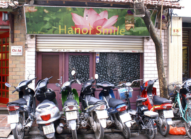 Hanoi has a love affair with scooters. 