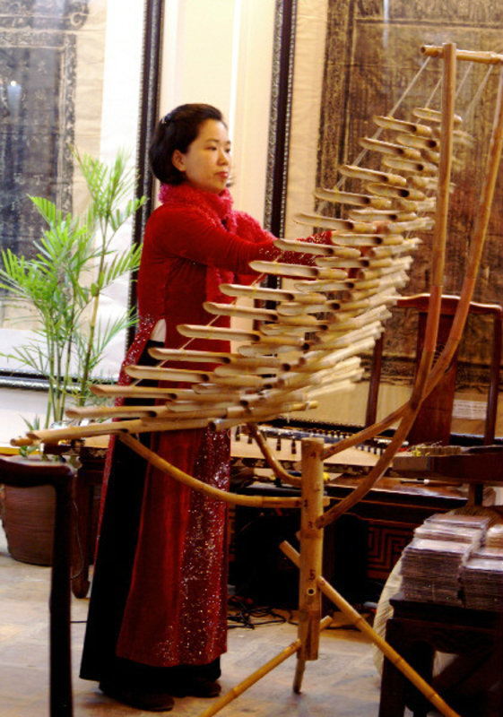 Vietnamese traditional music played at the Temple