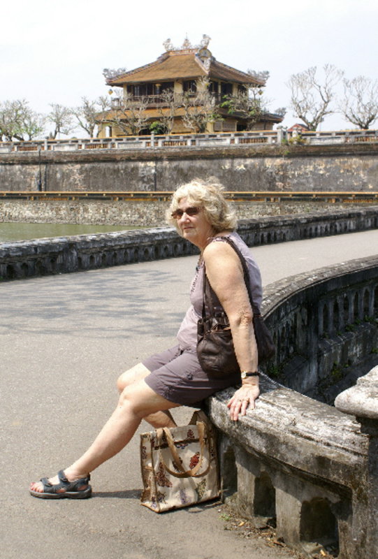 Me posing in Hue Imperial City 