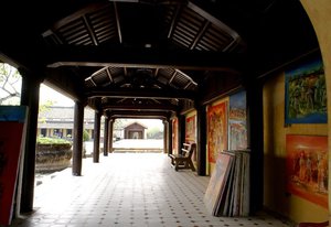 Art gallery in the Imperial City. We are loving much of the Vietnamese art.