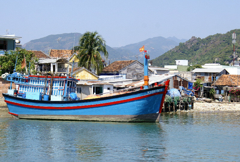 Fishing fleet on the river at Nha Trang