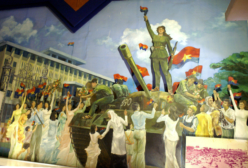 Revolutionary painting inside the museum