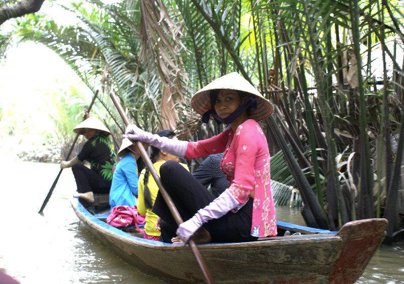 Traditional clothing for this canoeist