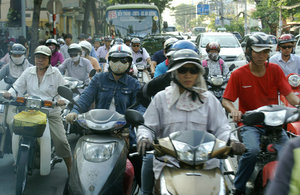 Saigon scooter display