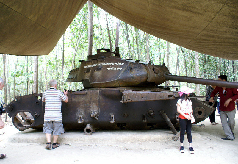 American tank, hard to imagine how awful it must have been in this area with tanks like this thundering through the forest