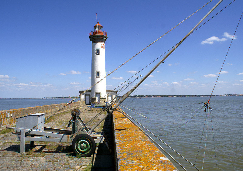 lighthouse on the Loire estuary St Nazaire
