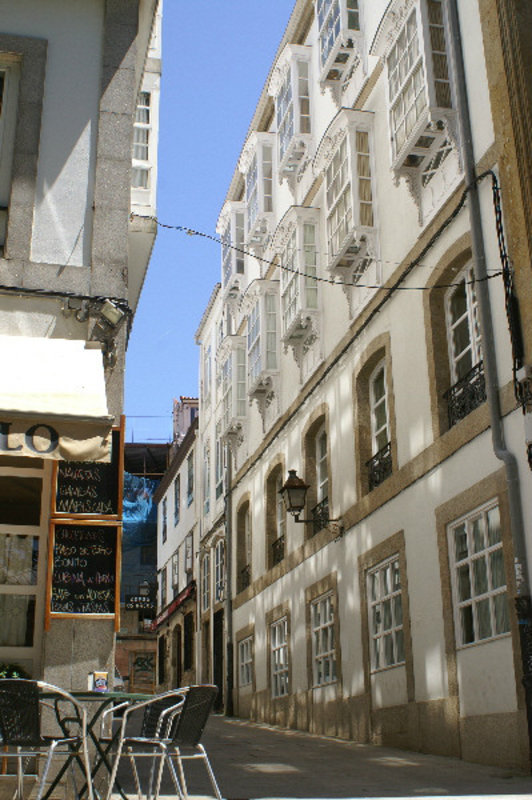 Narrow streets in A Coruna - unusually managed a shot without a parked or moving car
