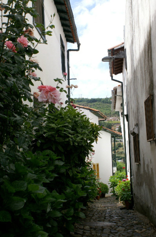 Narrow little streets in the old quarter of Braganca 
