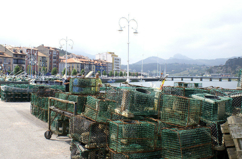  Ribadesella harbour lobster pots