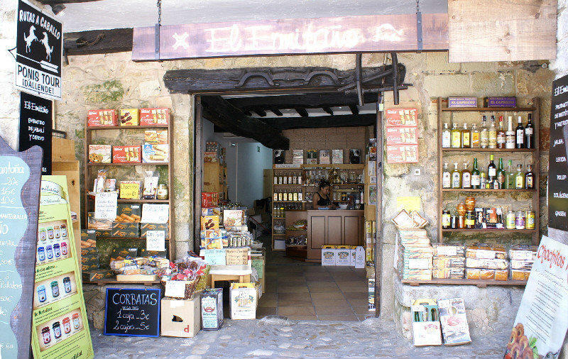 Santilliana del Mar - goodness knows what was for sale but it certainly made an attractive shop front