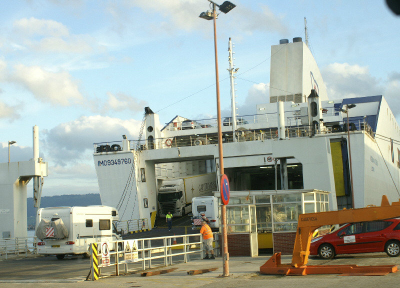Boarding our LD Lines ferry to Poole