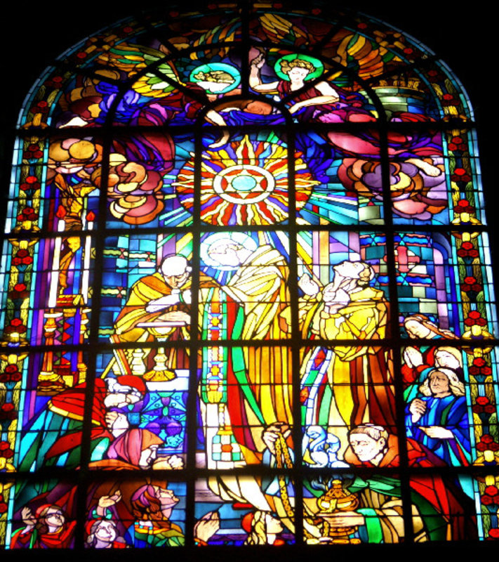 Verdun Cathedral has a superlative collection of stained glass windows. This is just one of them