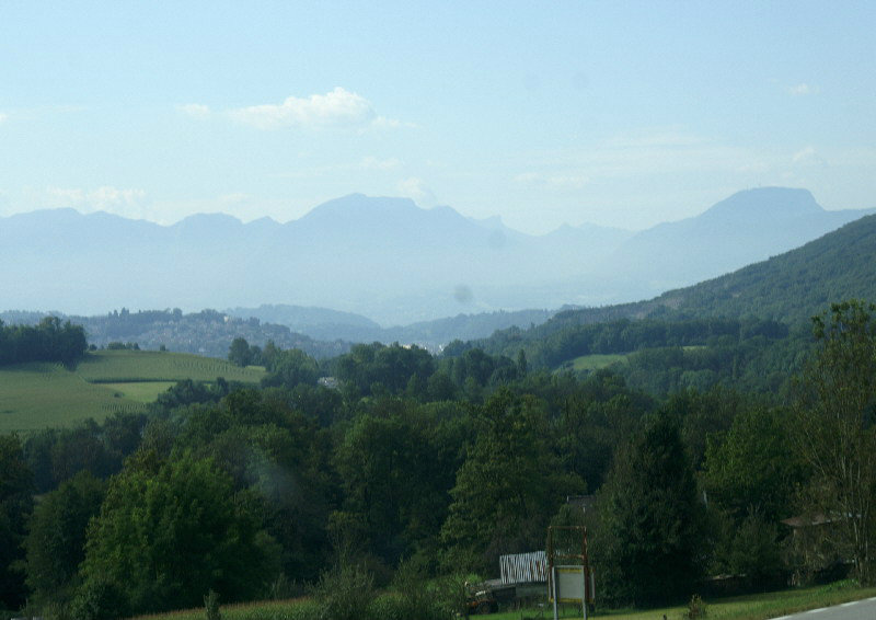 The mountains in the East near Annecy