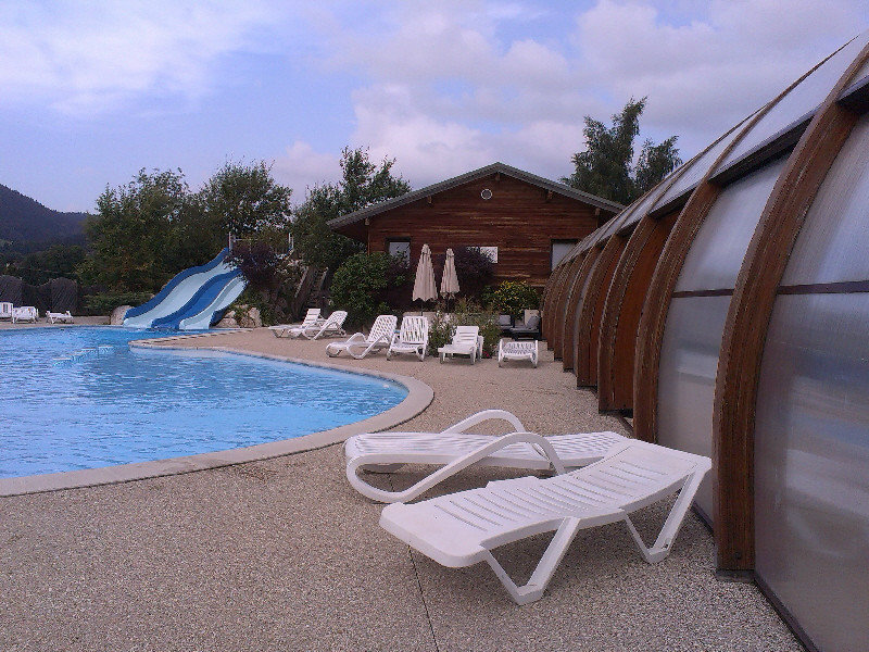Superb pool at Au Joyeux Reveil campsite