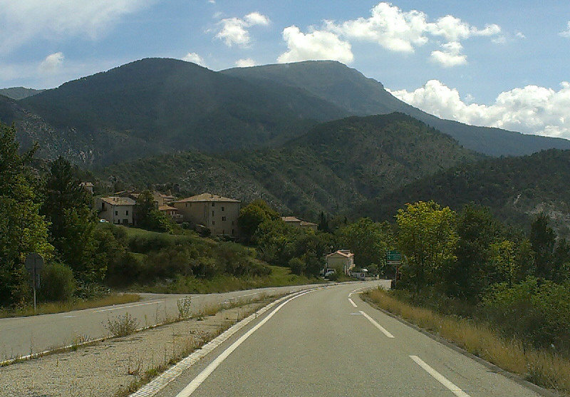 Last section of mountains now well into Provence