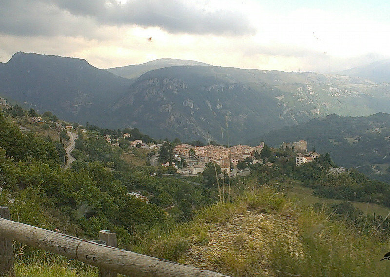 One of the villages perchés as we dropped down to La Colle-sur-Loup