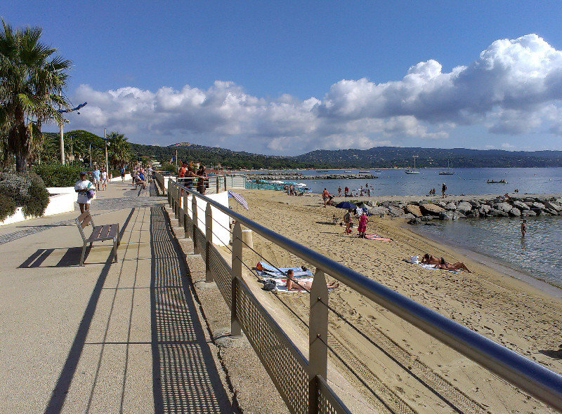Lovely promenade Cavalaire-sur-mer  - and people really did promenade up and down it