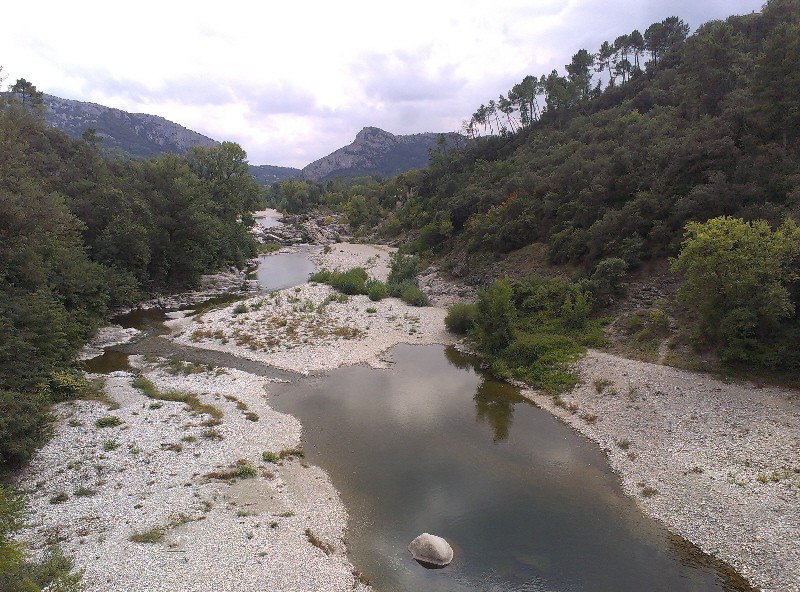 Gardon river from the train