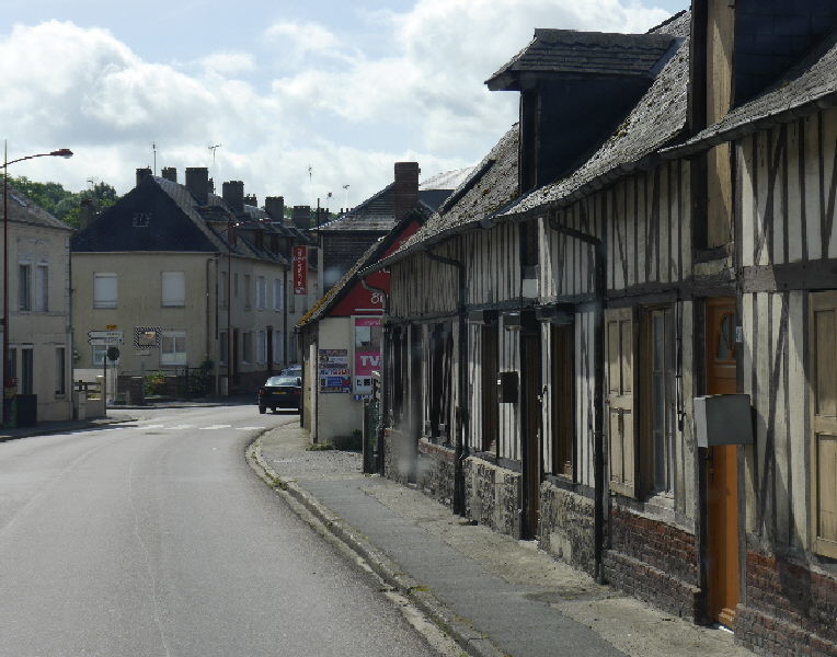 Driving through the lovely towns and villages of Normandy