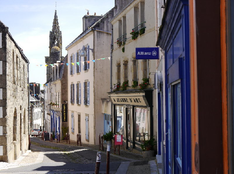 Douarnenez  - love the colourful buildings and granite roofs
