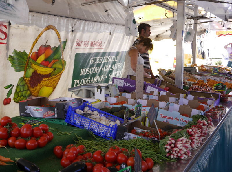 Roscoff market full of wonderfully fresh produce