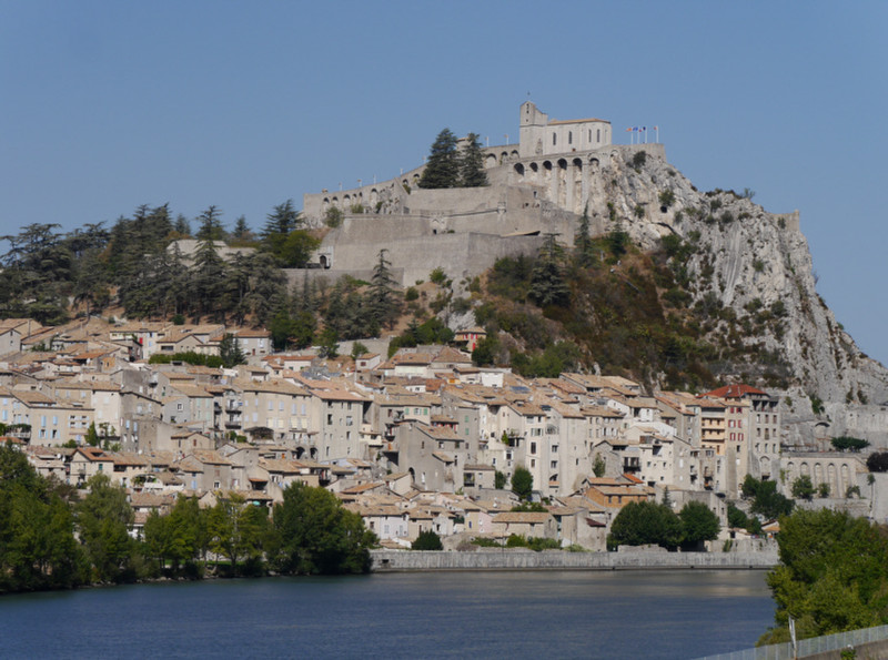 Sisteron from the East side of the river
