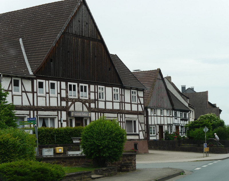 and more timbered buildings