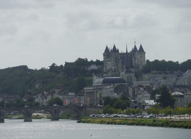 Crossing the loire at Saumur
