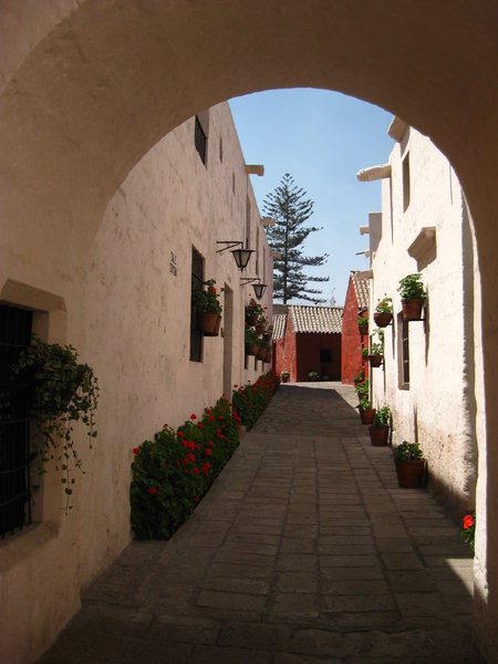 One of the narrow streets