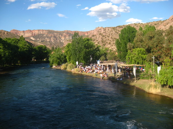 Festival on the river bank