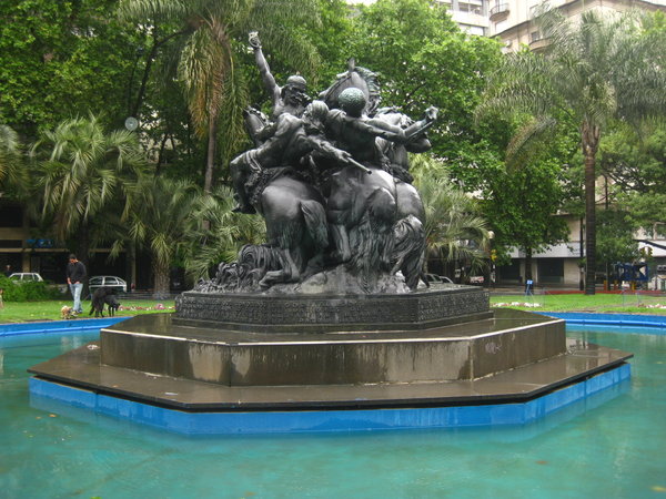 A statue in Montevideo to the Gauchos