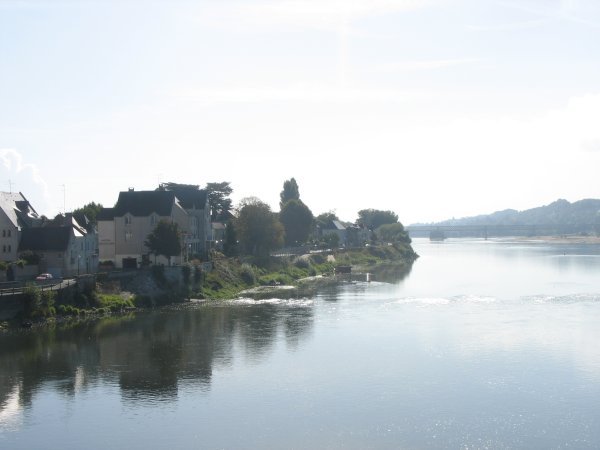 view of river from the Saumur chateau