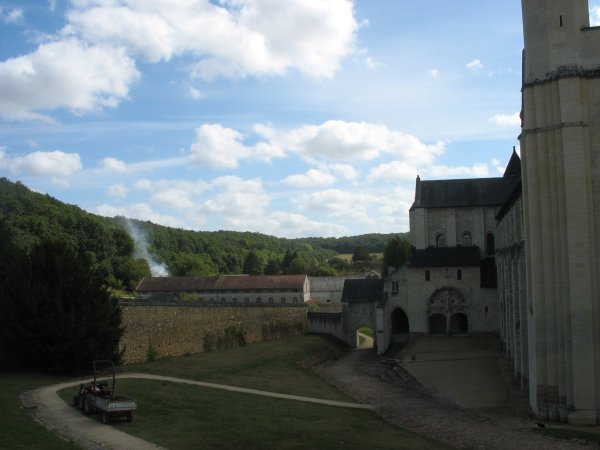 outside the Abbaye de Fontevraud