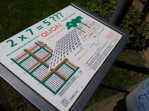 Math problems in the park in Lübz