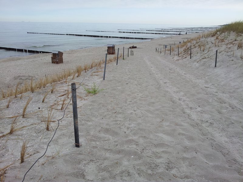Beach access from campground