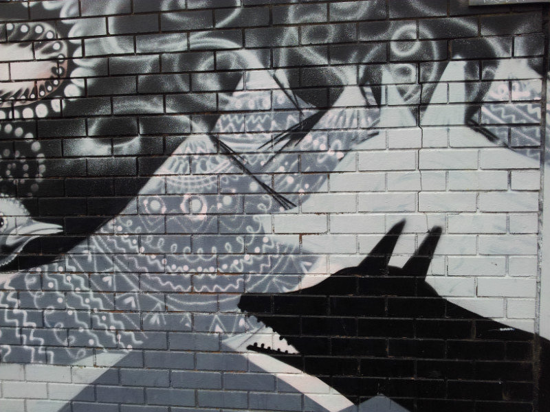 Mural in Fitzroy - right