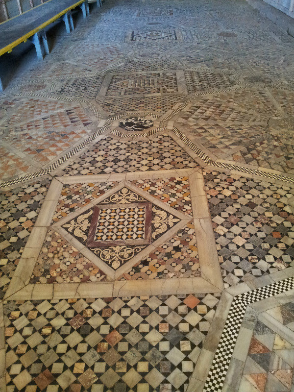 Basilica floors in foyer
