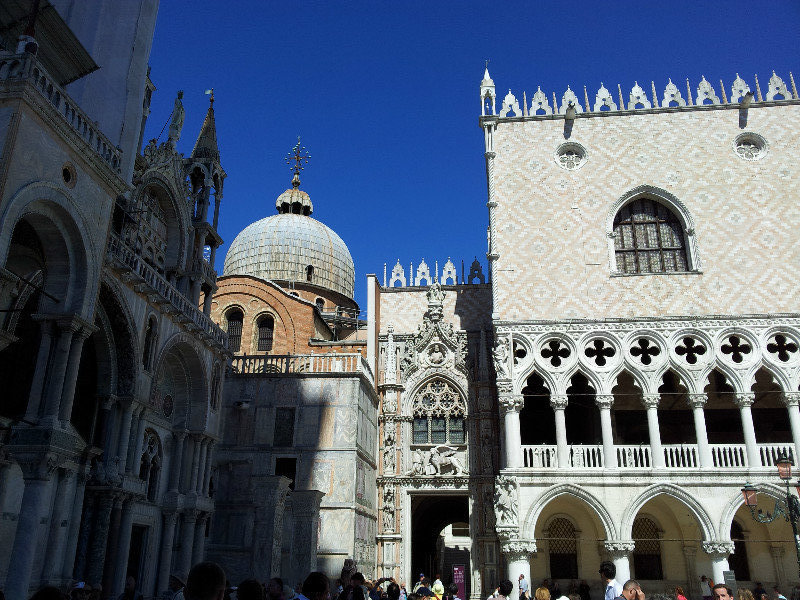 Dome of basilica and Doge's Palace