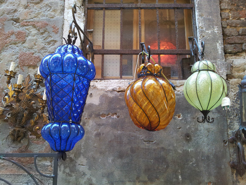 Venetian glass lamps