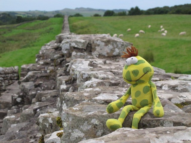 A wee rest on Hadrian's Wall