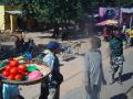 Street vendors on our bus journey 