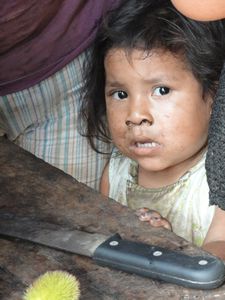 Young girl at Tres Hermanos village
