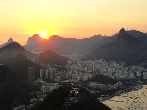 Rio at sunset